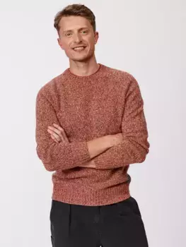 Джемпер Aubin Ripley Crew Neck Wool Blend, цвет rust/twist