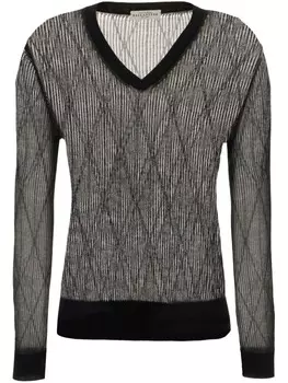 Джемпер ажурной вязки Ballantyne, черный