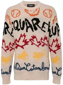 Джемпер Baseball с логотипом DSQUARED2, нейтральный