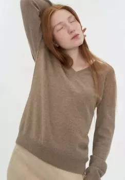 Джемпер BASIC GOBI Cashmere, серо-коричневый