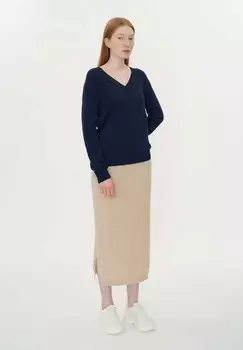 Джемпер BASIC GOBI Cashmere, темно-синий