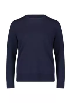 Джемпер BASIC-MIT RUNDHALSAUSSCHNITT Betty Barclay, синий