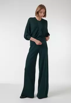 Джемпер BATWING EMBOSSED Leem, зеленый