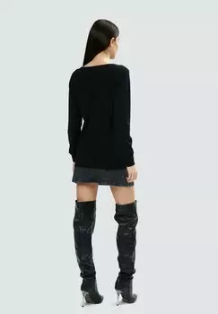 Джемпер BEJEWELED CREW-NECK INFLUENCER, черный