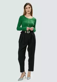 Джемпер BEJEWELED RIBBED PULL INFLUENCER, зеленый