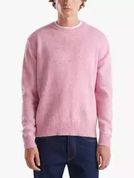 Джемпер Benetton Warm Wool Crew Neck, розовый