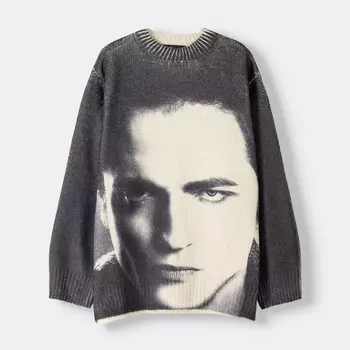 Джемпер Bershka Twilight Jersey, серый