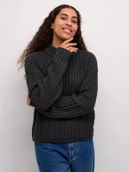 Джемпер бесс с длинным рукавом KAFFE, цвет Black Oyster