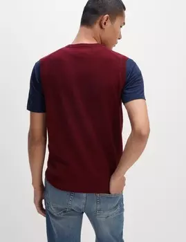 Джемпер без рукавов из чистой экстратонкой овечьей шерсти Marks & Spencer, бордо