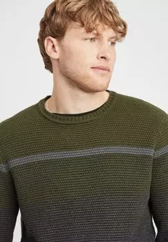 Джемпер BHCEDRO Blend, темно-зеленый