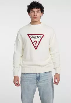 Джемпер BIG TRIANGLE Guess Jeans, белый