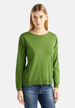 Джемпер BOAT NECK United Colors of Benetton, зеленый