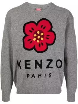 Джемпер Boke Flower с круглым вырезом Kenzo, серый