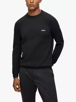 Джемпер BOSS Thermo-Flex из бихлопкового трикотажа HUGO BOSS, черный