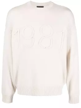 Джемпер Braided-1981 Emporio Armani, бежевый