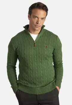 Джемпер Braided Half Jacey Quinn, зеленый