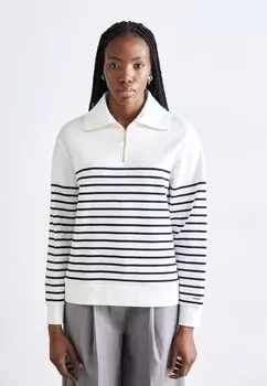 Джемпер BRETON RIB HALF ZIP GANT, молочный
