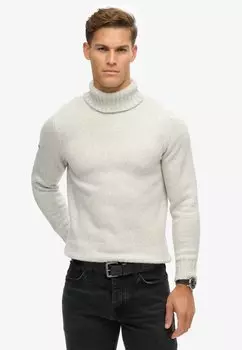 Джемпер BRUSHED ROLL NECK Superdry, светло-серый