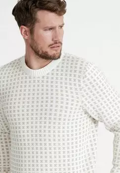 Джемпер BRYNOLF CREW Holebrook, молочный