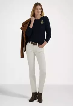 Джемпер BUTTON TRIM CABLE KNIT COTTON JUMPER Ralph Lauren, темно-синий