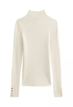 Джемпер BUTTONED CUFF New Look, молочный