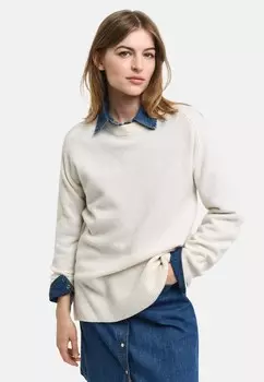 Джемпер C NECK GANT, кремовый