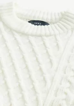 Джемпер CABLE CREW NECK REGULAR FIT Next, бежевый