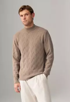 Джемпер CABLE CREW NECK - REGULAR FIT Next, коричневый