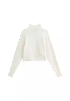 Джемпер CABLE CROP New Look, молочный