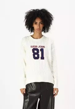 Джемпер CABLE Guess Jeans, белый