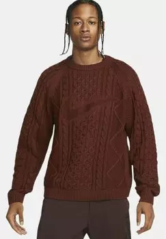 Джемпер CABLE LS Nike Sportswear, коричневый