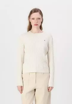 Джемпер CABLE SWEATER Tommy Hilfiger, бежевый