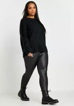 Джемпер CABLE Yours Clothing, антрацит