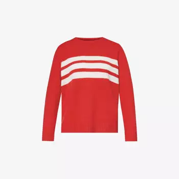 Джемпер Cali в полоску из шерсти Aspiga, красный