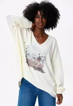 Джемпер CALMA blue shadow, белый