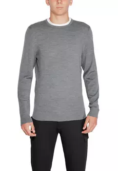 Джемпер Calvin Klein с круглым вырезом, серый