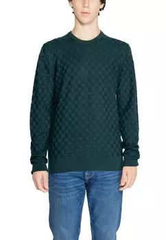 Джемпер Calvin Klein с узором, зеленый