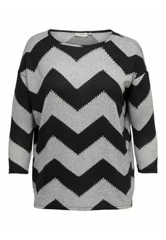 Джемпер CARALBA 3/4 ONLY Carmakoma, серый