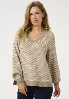 Джемпер CARDEEN VNECK Culture, серо-коричневый