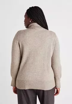 Джемпер CARFIA ROLLNECK ONLY Carmakoma, коричневый