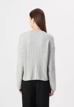 Джемпер CASH SOFT CABLE CREW GAP, серый