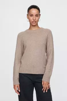 Джемпер Cashsoft с круглым вырезом Gap, коричневый