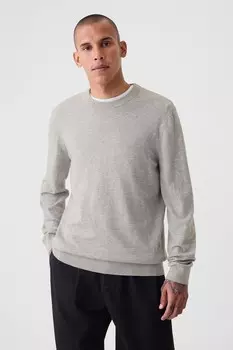 Джемпер Cashsoft с круглым вырезом Gap, серый