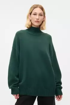 Джемпер Cashsoft с воротником стойкой Gap, зеленый