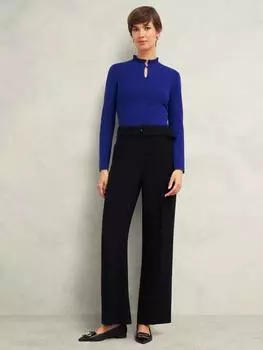 Джемпер cecilia с рюшами на шее Hobbs, цвет Cobalt Blue