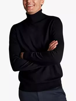Джемпер Charles Tyrwhitt из мериносовой шерсти, черный
