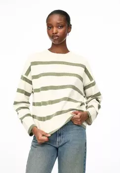 Джемпер CHENILLE PULL&BEAR, хаки