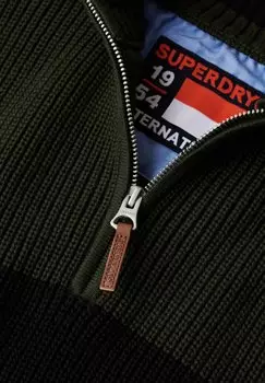 Джемпер CLASSIC STRIPE Superdry, зеленый