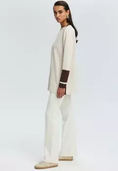 Джемпер COLOR BLOCKED Touch Priv, песочный