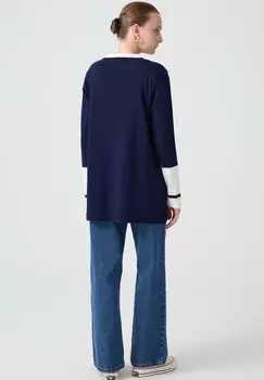 Джемпер COLOR BLOCKED Touch Priv, темно-синий